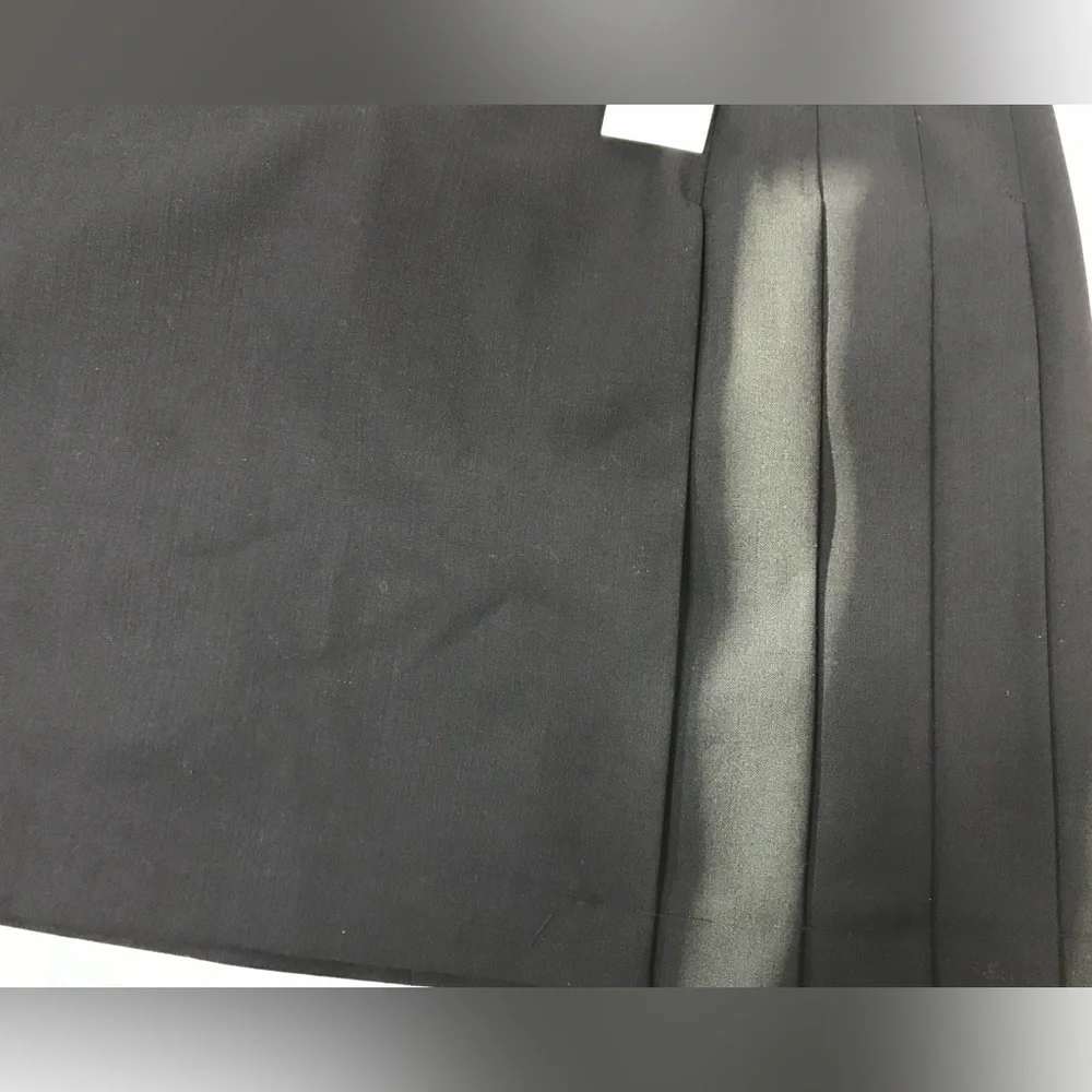 NWT Tory Burch Women's Black Kayden Skirt Gold Chain Pleated Zip